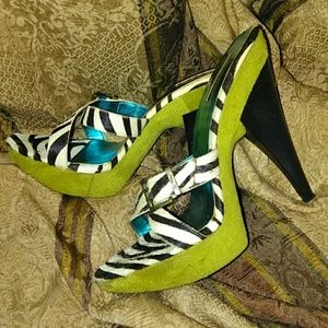 Zebra and Lime green